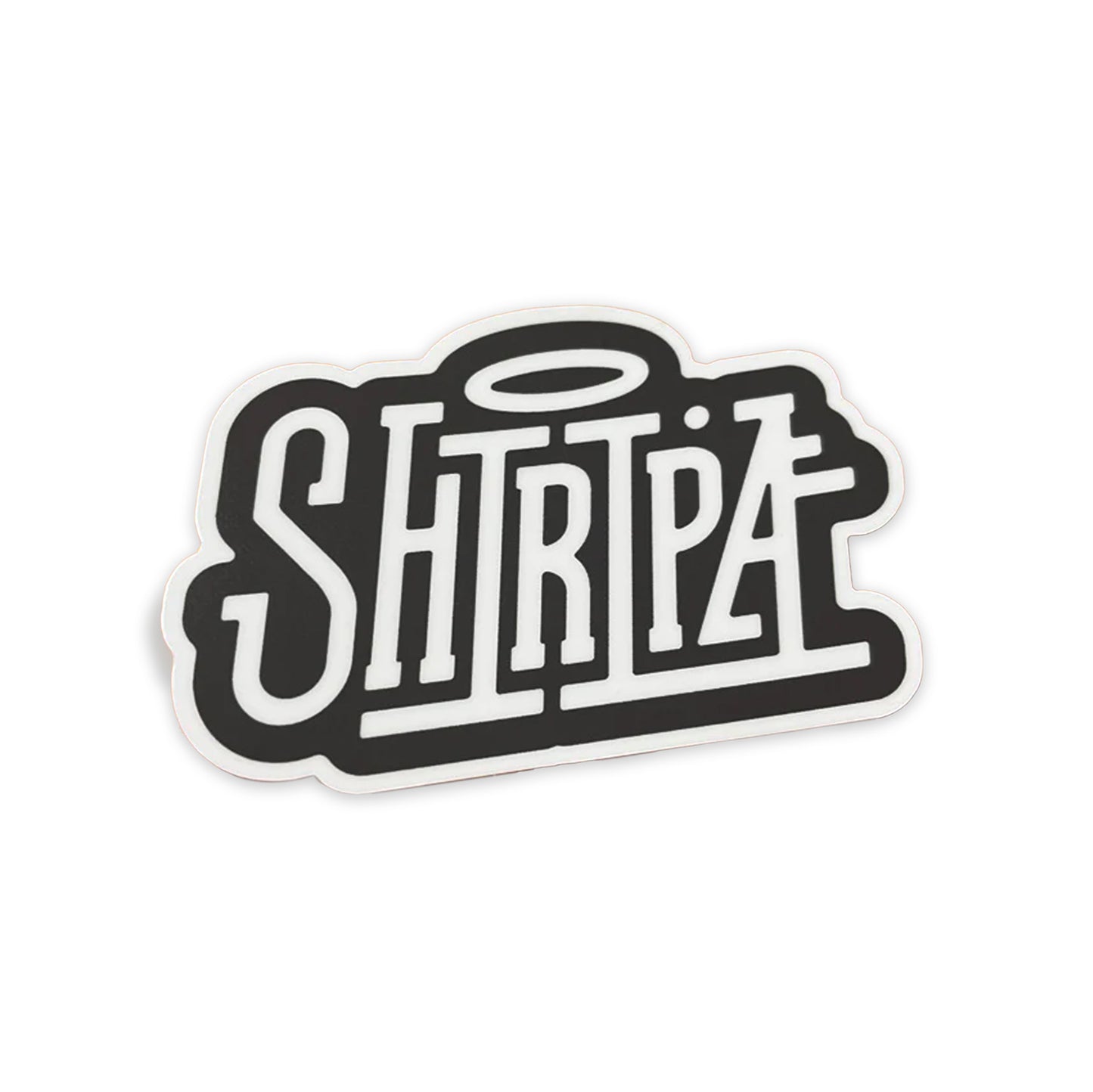 SHIRIPA logo black sticker