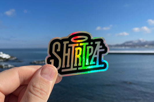 SHIRIPA logo hologram sticker